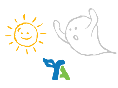 Hand drawn illustrations blue clean freeagent ghost green hand drawn minimal sketchy sun yellow