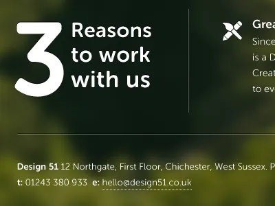 3 Reasons blur icon portfolio ui web website