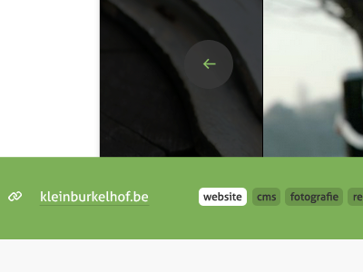 Detail page - link categorie link