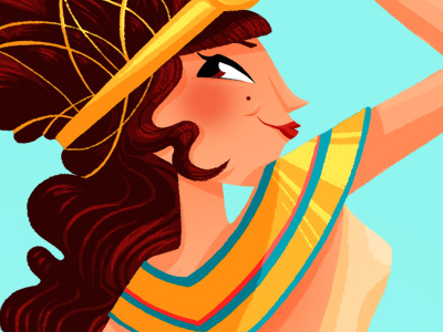 2013 Calendar - Sneak Peek 2013 blue calendar canada egypt genevieveft gold illustration montreal pin up art