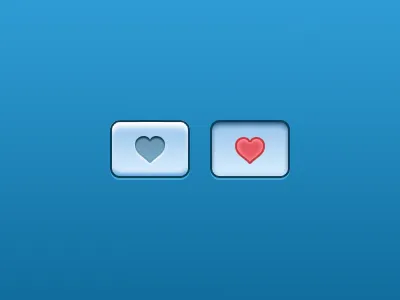 Hearty Button buttons heart love pressed