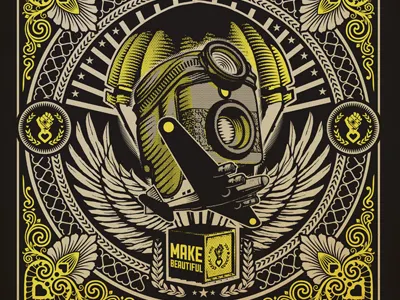 make beautiful poster 4 3d 3dsmax illustration poster print propaganda vector