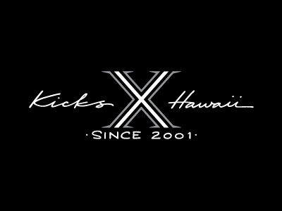 Kicks Ten Year Anniversary Logo hand lettering lettering logo