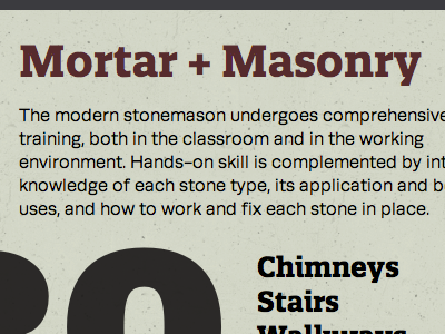 Mortar + Masonry css pstype quatro slab runda typekit typography