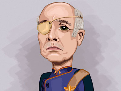 Saul battlestar galactica challenge character drawing illustration