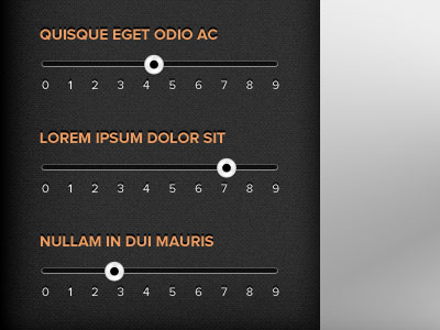 Ranking Sliders slider texture ui web design