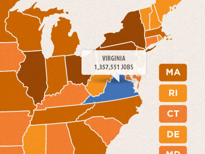 Interactive US Map flash hover infographic interactive map states tooltip united states us