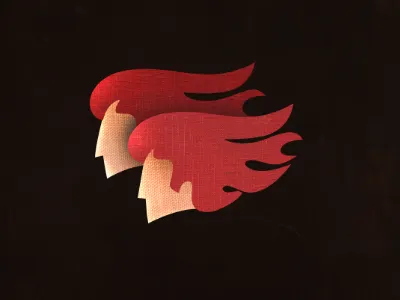 Flying Redheads brothers id logo personal sports track field