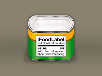 iFoodLabel Icon can food icon label nutrition