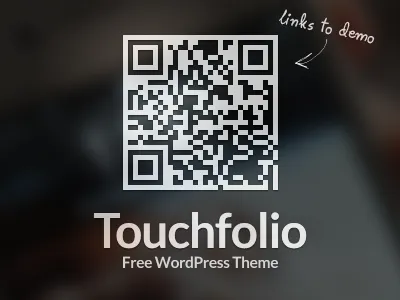 Touchfolio - Free WordPress Theme barcode css3 freebie gallery html5 qr responsive site theme