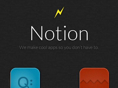 Notion blue dark icon logo red