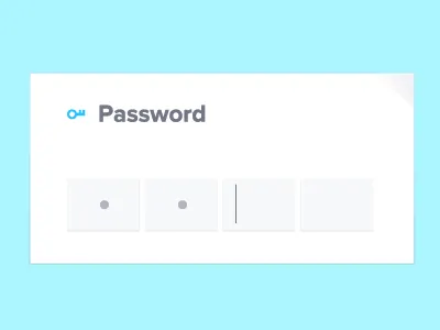 Minimal password design form interface password photoshop ui ux window