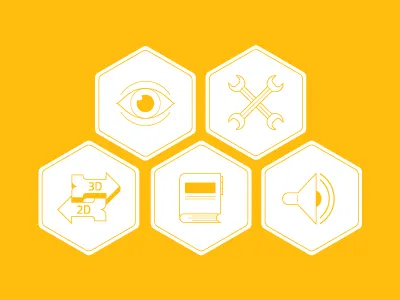 Press kit icons set icon icon design press kit technology