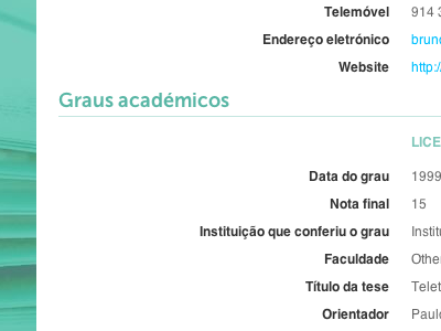 CV for scientist — Overview clean fresh minimal typography