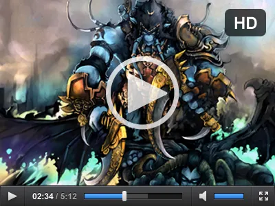 Video Player dark hud player ui video