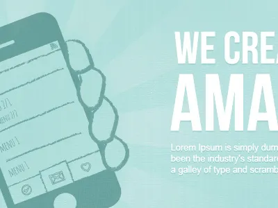 Website Header Preview app blue iphone