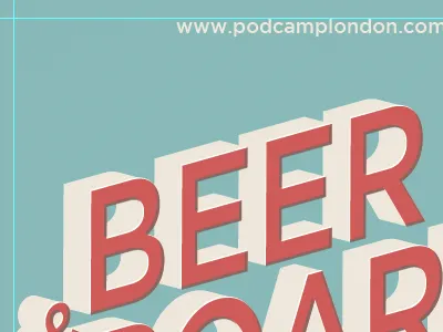 BEER conference extrude london ontario overprint podcamp poster