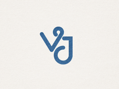 VJ logo mark mono monogram