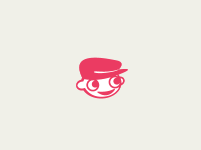 Newsboy boy icon logo news newsboy