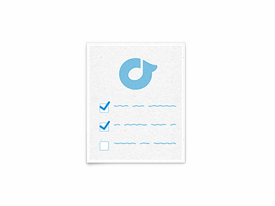 NOW, git ’r done! checklist paper rdio