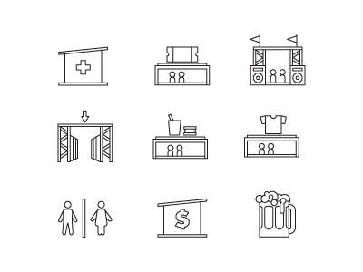 Map Icons icon illustration vector