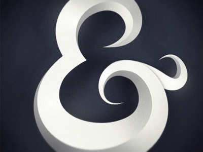 3D Ampersand 3d ampersand typo typography