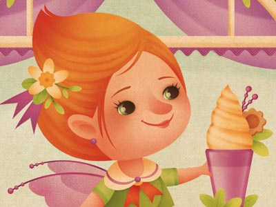 Vanilla character character design child dessert fairy flowers gaia bordicchia girl illustration picture book