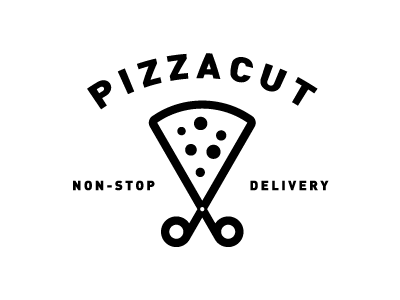 Pizza Cut cut logo pizza