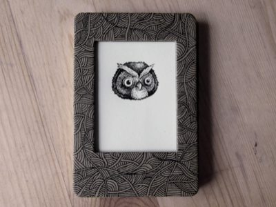 Mini Owl cute drawing illustration owl small tiny