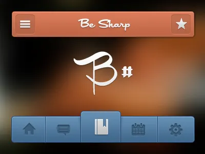 "Be Sharp" ios iphone mobile ui