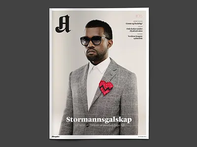 A magazine news print