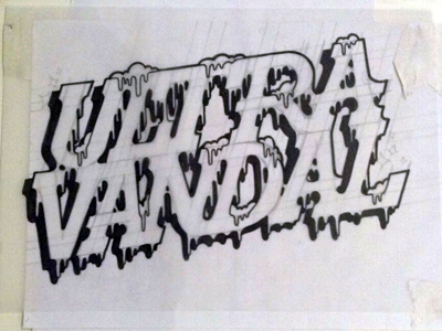 Ultra Vandal illustration type design typography