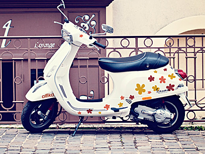 "alfika" scooter alfika artvento flowers scooter