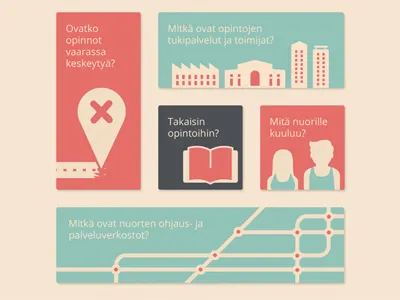 Landing page illustration book education icon illustration landing page map web site