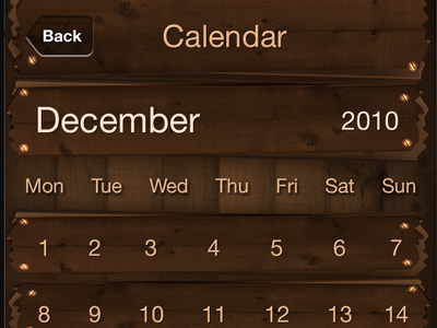 Custom Calendar calendar custom ios iphone