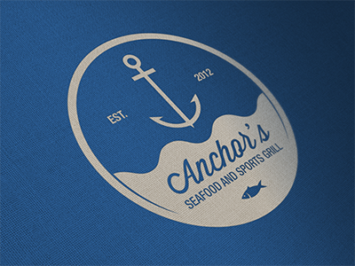 Anchor's Logo v2 anchor branding concept grill logo seafood