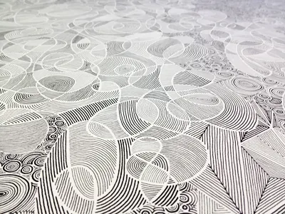 Drawing / Finished art colorado debbie clapper denver drawing gneural lines opart pattern swirls