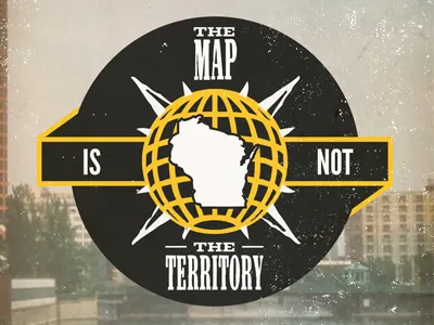 The Map blog icon icon design map milwaukee milwaukee icon nick hammond nick hammond design nick hammond dribbble nickhammonddesign.com territory texture the map the map is not the territory typography wisconsin icon