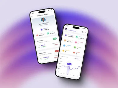 Billing and Invoice Management Systems Mobile App app design billing invoice invoicex mobile app product design ui uiux