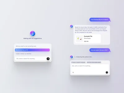 Free | AI Chatbot Design ai asset brand branding button chat chatbot clean design download field free gradient identity illustration input logo minimal ui ux