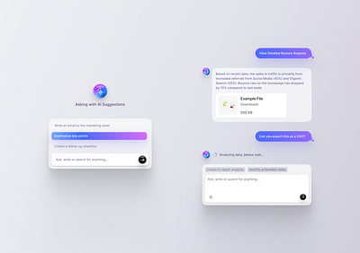 Free | AI Chatbot Design ai asset brand branding button chat chatbot clean design download field free gradient identity illustration input logo minimal ui ux