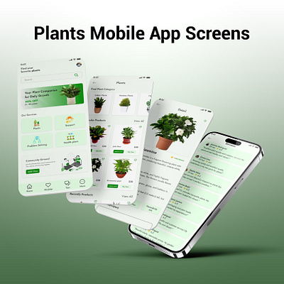 Plants Mobile App Screens ecogardening garden gardendreams greenlife greenspaces growgreen indoorjungle indoorplants leaflovers livingwithplants loveyourplants nature naturedesign naturehome outdoorplants plantcollector plantguide plantlovers plantstories ui