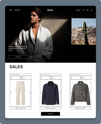 Modern Luxury Shopping UI design dribbble ecommercedesign landingpage luxurystyle mainpage minimalui ui userexperience userinetrface ux uxdesign webdesign