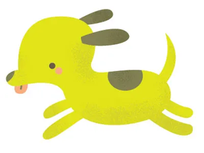 Puppy childrens illustration dog puppy