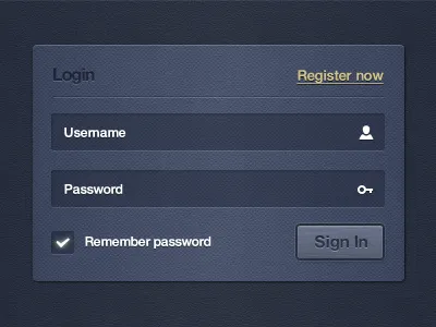 Login Form button check form hybrid impressionist login register sign in ui username
