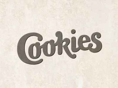 Noms cookies hand lettering illustration texture typography yummy