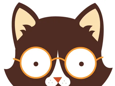 Classy Cat cat glasses stationery