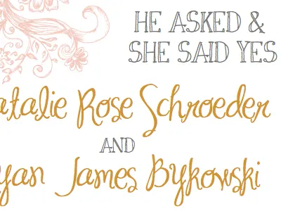 Wedding Invites for Natalie invitations invites stationary typography wedding