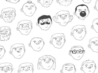 Faces character face sketch