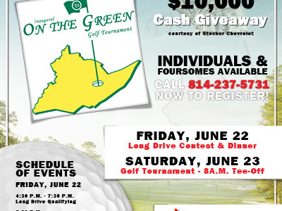 On The Green golf green poster tournament